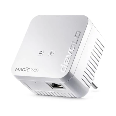 Image de Devolo Magic 1 Wifi mini : Adaptateur CPL compact, idéal pour le télétravail et streaming Blanc 1200 mbps