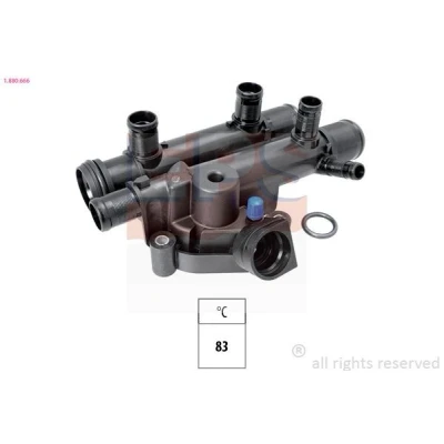 Image de EPS 1.880.666 Thermostat d&#039;eau 83 Made in Italy OE Equivalent avec joint d&#039;étanchéite RENAULT: TRAFIC 2, ESPACE 4, 2 Kasten