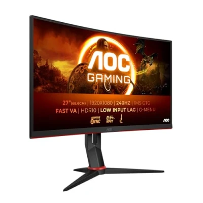 Image de AOC Gaming C27G4ZXE Moniteur incurvé FHD 27 Pouces, 280 Hz, 1ms, HDR10, FreeSync Premium (1920x1080, HDMI, DisplayPort) Noir/Gris