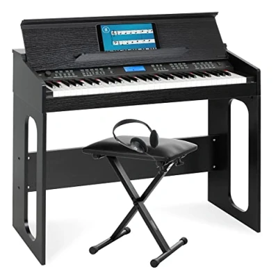 Image de FunKey DP 61 III Clavier touches en design piano numérique set avec banquette et casque
