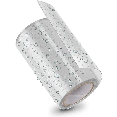 Image de Poppstar Bande imperméable blanche (10cm x 150cm) Ultra Fort pour reparation des piscines et tuyaux (bande de réparation d&#039;urgence/bande d&#039;étanchéité auto adhésive l&#039;étanchéité sous l&#039;eau)