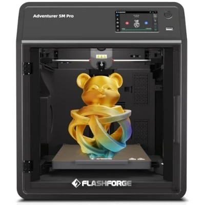 Image de FLASHFORGE Imprimante 3D Adventurer 5M Pro, Un clic Auto Impression Max 600mm/s avec Buse 0.4/0.6mm, Structure CoreXY &amp; Silencieuse, Contrôle à Distance par APP Surveillance de la caméra
