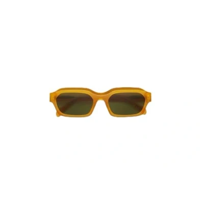 Image de Retrosuperfuture Unisex VF0 Boletus Sereno Lunettes de soleil Acétate Jaune Carré Normale