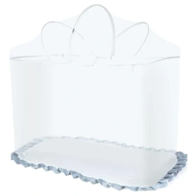 Image de Orzbow Universel Moustiquaire Lit Bebe,Durable Filet Anti Insecte avec Fermeture Éclair,Stable pour Chat Un Soutien Fort, Accès Facile,Empêche Tous Les Insectes d&#039;entrer (Blanc)