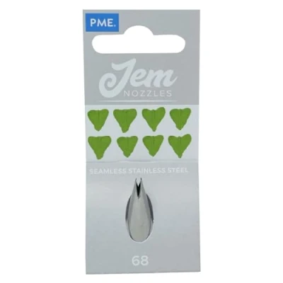 Image de JEM NZ68 Douille Feuille Moyenne, Acier Inoxydable, Argent, 2 x 3.5 cmNZ68