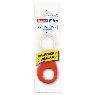Image de Tesa 57940/01 dévidoir de ruban adhésif Mini + 2 rouleaux