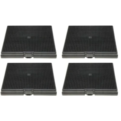 Image de SOS Accessoire Lot de quatre filtres charbon D241 CA240S Hotte 49002532, CHF007/1 ROSIERES