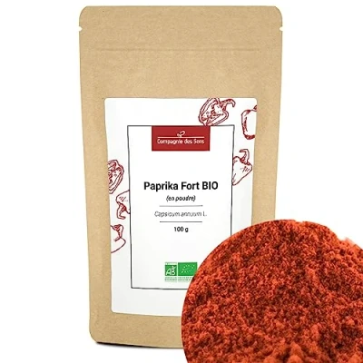 Image de Paprika fort de Hongrie BIO En poudre 100g Épice certifiée