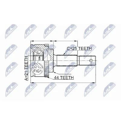 Image de Jeu de joints, arbre transmission NTY NPZ NS 086