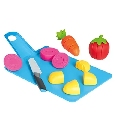 Image de Casdon Joseph Jouet Chop2Pot Ensemble de Cuisine très sécurisé pour Enfants avec Planche à découper Pliable et Nourriture Jeu 2 Ans +