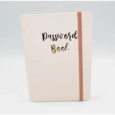 Image de Sixstore Livre de mots passe Bloc notes à onglets A Z pour les informations connexion Internet. Carnet rose petit format poche avec mot ordinateur et site Web