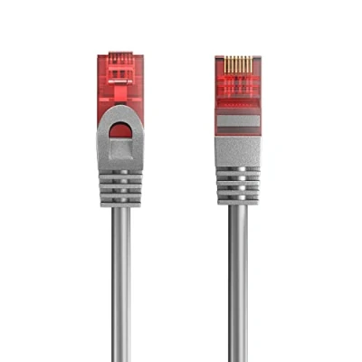 Image de Ewent Câble de réseau Patch Cat 6 U/UTP, aWG 24/7, 2 connecteurs RJ45 Gris 10 MT