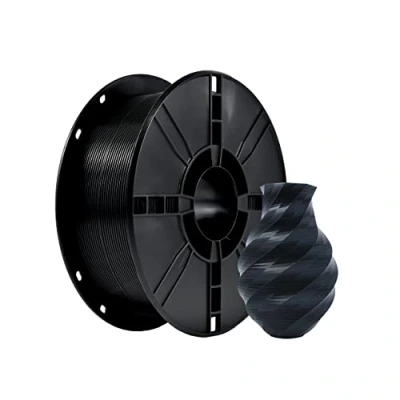 Image de iBOSS Filament d&#039;imprimante 3D PLA Plus (PLA+) 1,75 mm, précision dimensionnelle +/ 0,02 bobine de 1 kg (2,2 lbs) d&#039;impression pour imprimante 3D, Noir