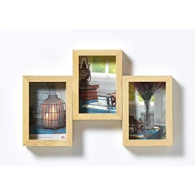Image de walther design cadre photo naturel 3X 10x15 cm Gallery Frame Rustic SN315H