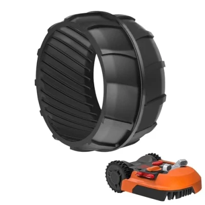 Image de Viilich Protection de roue pour robot tondeuse Worx Landroid, profil avant, tuning, amélioration la traction, compatibilité avec Landroid M500 M700 S300 M1000 et Plus