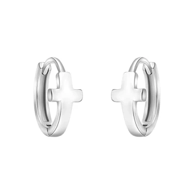 Image de Sofia Milani Cross Boucles d&#039;oreilles, Femme, Taille: One Size, Silver coloured