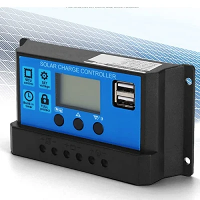 Image de contrôleur de charge solaire, PWM solaire automatique 60A/50A/40A/30A/20A/10A 12V 24V[30A]