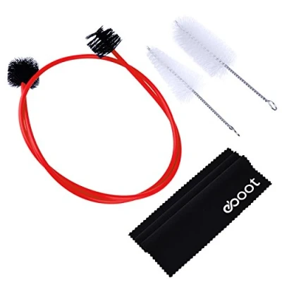Image de Trompette Kit de Nettoyage L&#039;embouchure la Brosse Valve Souple avec Chiffon Nettoyage, 3 Pièces