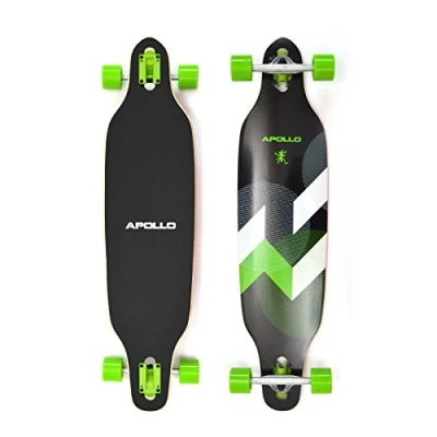 Image de Apollo Longboard SUVA, édition spéciale, Board Complet avec roulements à Billes ABEC Haute Vitesse y Inclus Jeu de clés en T, Drop Through, Freeride, Skate, Cruiser Boards
