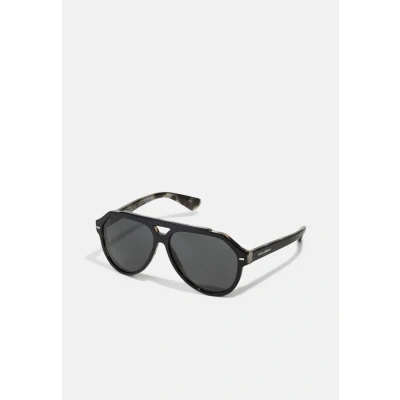 Image de Dolce&amp;Gabbana Unisex Lunettes de soleil, Taille: 60, Black/grey havana