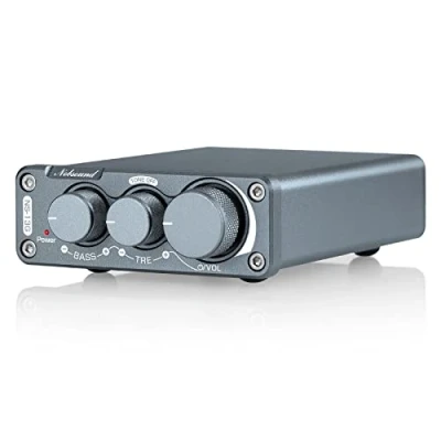 Image de Nobsound TPA3116 Amplificateur stéréo numérique 2 canaux 100 W x Hi Fi Classe D avec contrôle des aigus et basses pour enceintes domestiques (avec bloc d&#039;alimentation 19 V)
