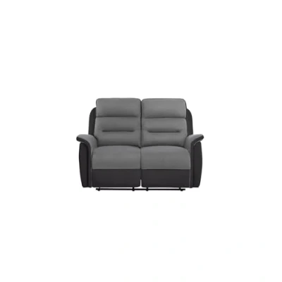 Image de LOUNGITUDE Canapé/Fauteuil de Relaxation Manuel Simili et Microfibre Gris 2 Places