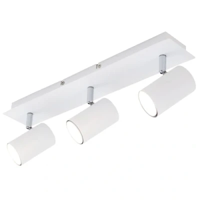 Image de Briloner Leuchten Plafonnier blanc avec 3 spots orientables Ampoules GU10, 40w maximum
