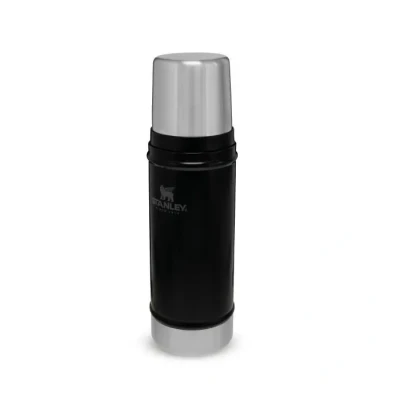 Image de Stanley Classic Legendary Thermos 0.47L Maintient la Température 15h (Chaud/Froid) Bouteille Isotherme 500ml Sans BPA Gourde en Acier Inoxydable Inox Matt Black