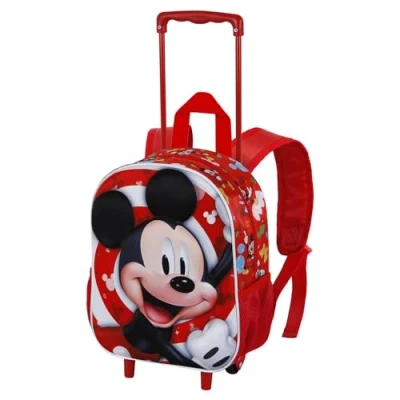 Image de Karactermania Mickey Mouse Twirl Small 3D Valise à roulettes pour enfants, Taille: One Size, Rojo