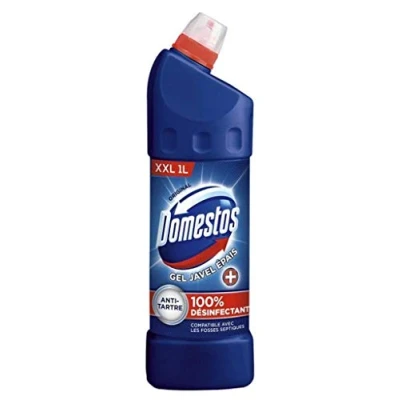 Image de Domestos Original Anti Tartre 100% Désinfectant Gel Javel Epais XXL 1L (Lot de 6