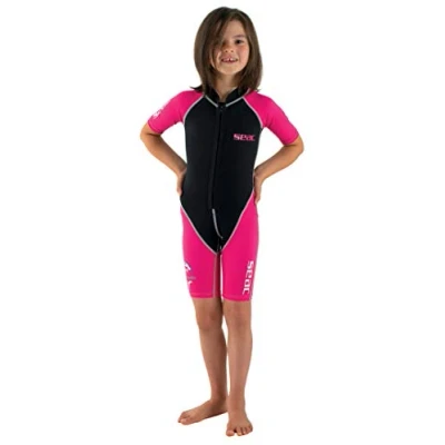 Image de SEAC Dolphin, Combinaison de plongée pour Enfant Shorty en néoprène 1,5 mm et Lycra la nage, apnée Les Jeux Aquatiques