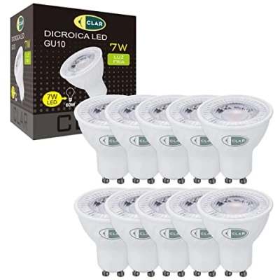 Image de CLAR Ampoule GU10 LED 7W, LED, Spot GU10, Blanc Froid (Pack 10)