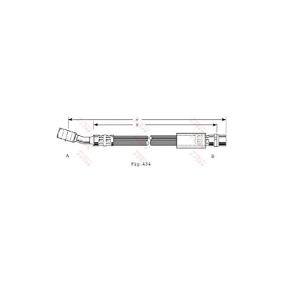 Image de TRW PHD474 Flexible De Frein 312 M10x1 OPEL: Corsa C 3/5 portes, Combo Van / Break