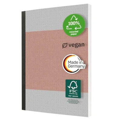 Image de SIGEL SN300 Carnet de notes, pointillés (réglure dot), 80 g/m², environ A5, corail, couverture souple, 200 pages, durable