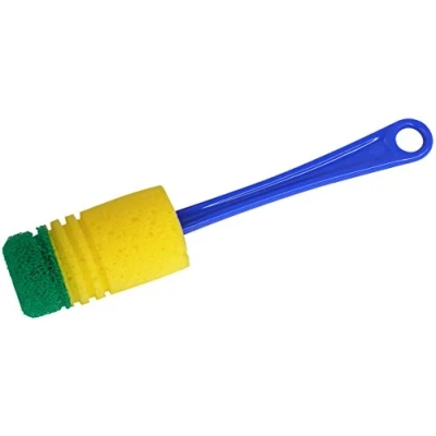 Image de Fackelmann 41621 Brosse à Vaisselle de Thermos Plastique Bleu/Jaune/Vert 31 x 5,5 cm