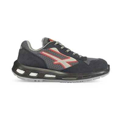 Image de U Power Red Lion Active, Chaussures de sécurité unisexes, légères, flexibles, anti crevaison en cuir, avec insert Infinergy, embouts aluminium (Blue 47)