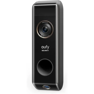 Image de eufy Security vidéo Doorbell S330 Add on Dual Camera (avec Batterie),caméra supplémentaire,Sonnette de Porte alimentée par Batterie, détecteur Mouvement, détection Colis, 2K HD,sans Frais