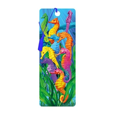 Image de 3D LiveLife Marque page Hippocampe Rigolo de Deluxebase. avec illustrations lenticulaires sous licence l&#039;artiste renommé Michale Searle