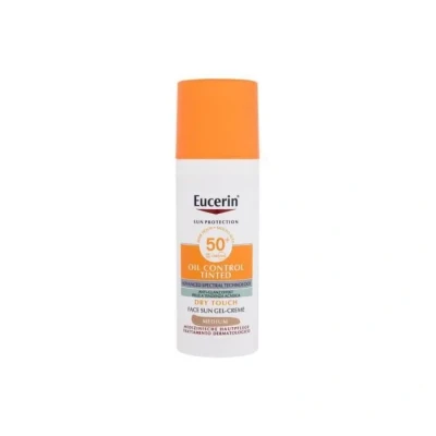 Image de Crème solaire Eucerin Oil Control teintée toucher sec SPF50+ Médium