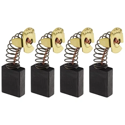 Image de eMagTech Lot de 4 Balais charbon rechange compatibles avec Güde GRK 250/300 Scie à onglets Outils électriques Accessoires 6,5 x 13,5 17 mm