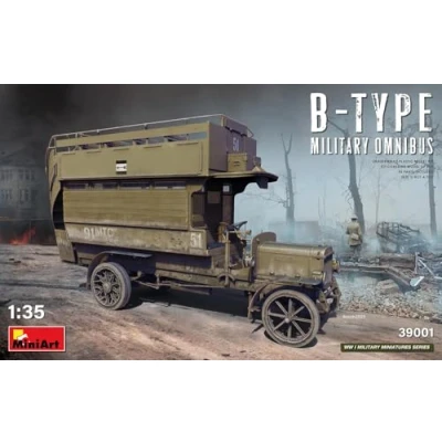 Image de Mini Art 39001 1:35 WWI Miltär Omnibus B Type Reproduction fidèle, modèle réduit, kit Plastique, Bricolage, Loisirs créatifs, Collage, modèle, à Assembler, Non Peint