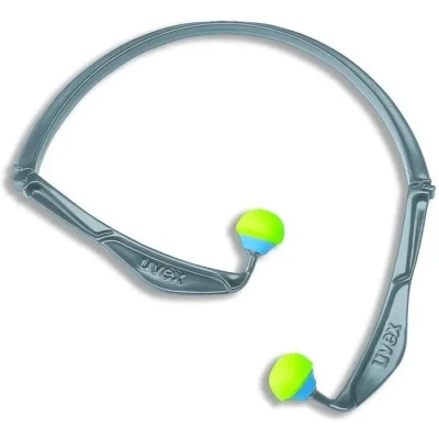 Image de Arceau anti bruits X Fold 23Db UVEX Gris, bleu ciel, lime Réduction sonore 26 db Protection auditive