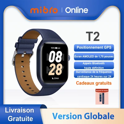 Image de Montre Intelligente Mibro T2 Écran AMOLED 1,75&quot; Appel Bluetooth Étanchéité 2 ATM
