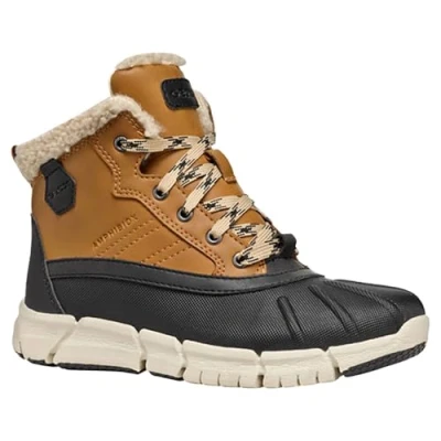 Image de Geox Flexyper BOY ABX Bottines à lacets pour enfants, Taille: 39, Dark yellow/black Matière synthétique / textile