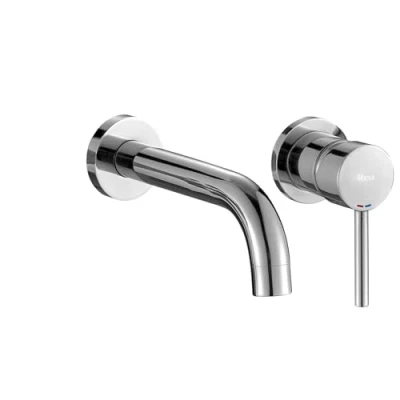 Image de Rea Robinet de LAVABO/BAIGNOIRE ENCASTRÉ LUNGO CHROME +BOX Mitigeur Salle Bain en Laiton Monocommande Chaude et Froide Réglable Lavage à la Main (chrome)
