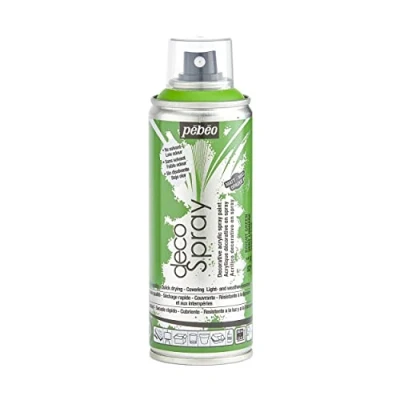 Image de PEBEO Peinture Acrylique en Spray Pour la Décoration Multi Supports Intérieur et Extérieur Base Eau, Faible Odeur 200 ml Finition Mate Coloris Vert Lumière