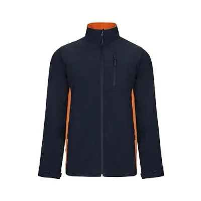 Image de VELILLA Blouson Soft Shell Bicolore, Bleu Marine et Orange, 3XL Mixte
