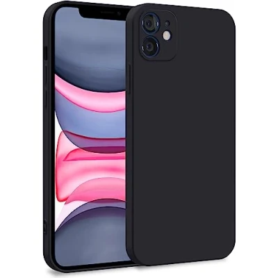 Image de MyGadget Coque Compatible avec Apple iPhone 11 Case TPU Souple &amp; Soft Doublure Microfibre Cover Protection Extra Fine Légère Noir