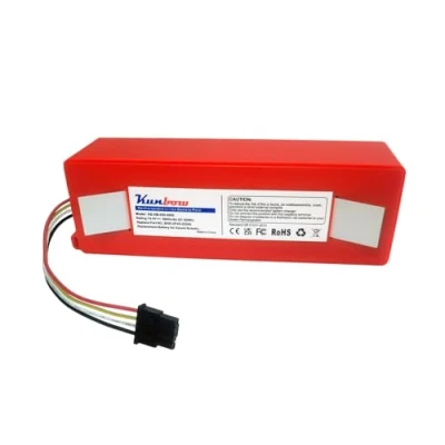 Image de Kunbow Batterie Li ion de rechange 6800 mAh pour robot Xiaomi Mijia 1ère et 2e génération, Roborock S4, S5, S6, S7, S50, S51, S55, S60, E201 (14,4 V/97,92 Wh)