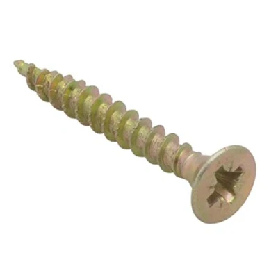 Image de Spectre Advanced Lot de 1000 vis à bois multi usages 4 x 30 mm Zinc jaune passivé